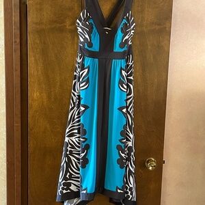 INC International Concepts Asymmetrical Hemline Dress, Size L